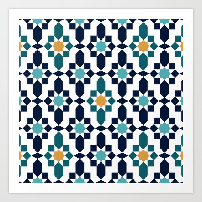 moroccan design print