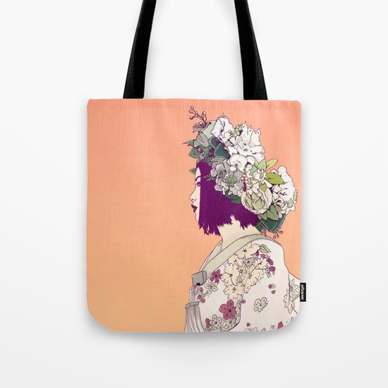 Geisha Under the Sun Tote Bag