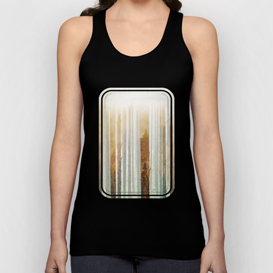 Golden Winter Forest 4 Unisex Tank Top