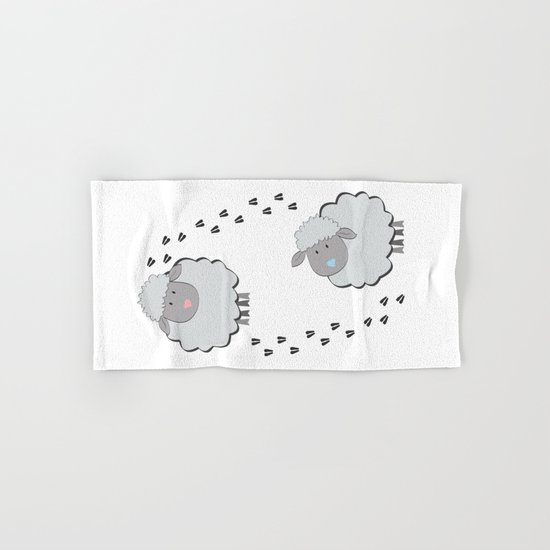 Cute Couple Hand & Bath Towel