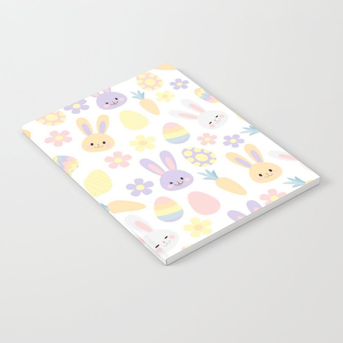 Happy Easter Purple Rabbit Collection Notebook