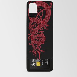 The viking dragon Fáfnir (red) Android Card Case