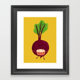 Beet's drum beat Framed Art Print