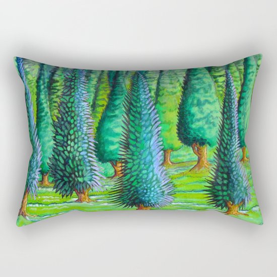 evergreen forest Rectangular Pillow