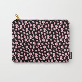 Black & Pink Floral Carry-All Pouch