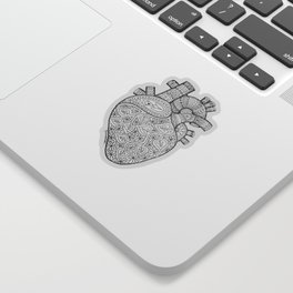 Heart Anatomy organ-mandala Sticker