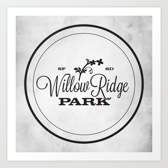 Willow Ridge Park Art Print