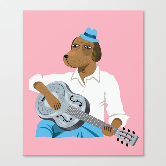 Hound Dog Slim Canvas Print