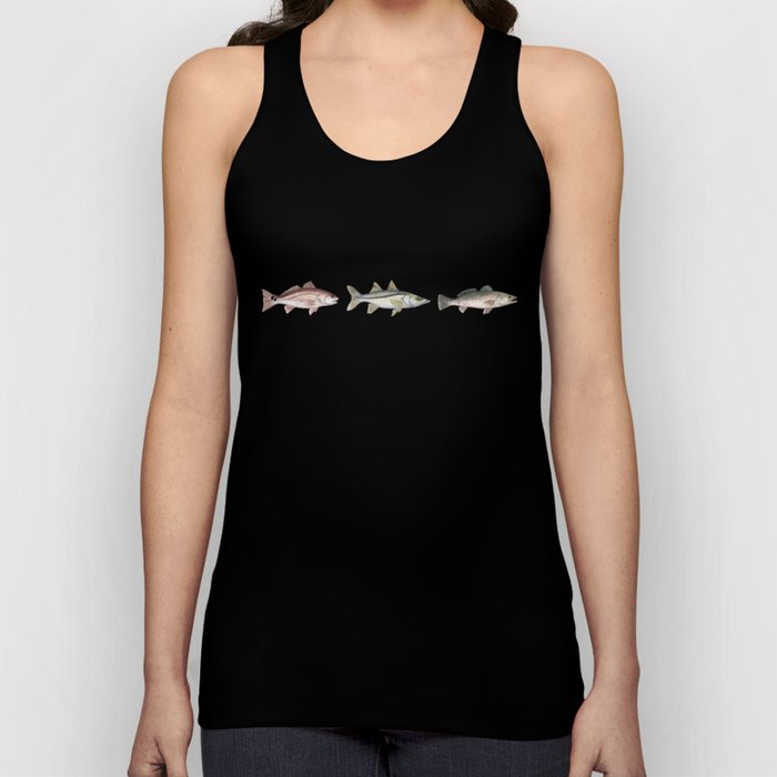 Pattern: Inshore Slam ~ Redfish, Snook, Trout by Amber Marine ~ (Copyright 2013) Tank Top