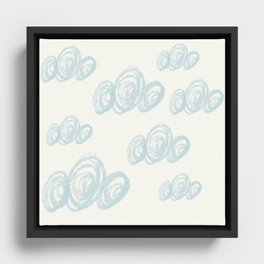 cloud jelly Framed Canvas