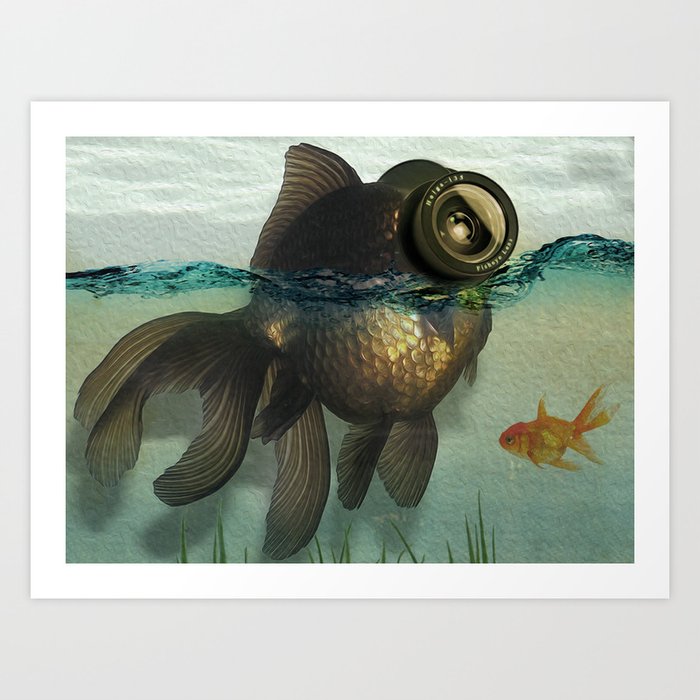 Fish eye lens Art Print
