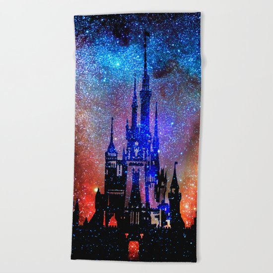 Fantasy Disney. Nebulae Beach Towel