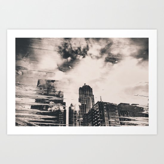 Pike Place Market Dock City Reflection Art Print