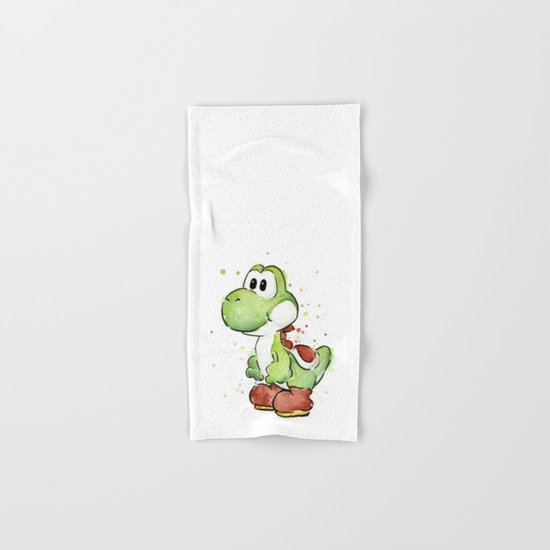 Yoshi Watercolor Mario Hand & Bath Towel