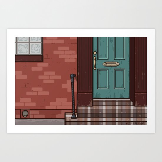 Green Door No. 6 Art Print