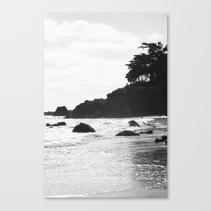 Malibu Haze Leinwanddruck | Fotografie, Malibu, Meer, Shore, Ozean, California, Pch, Pacific-coast, Sunset, Schwarz-weiß