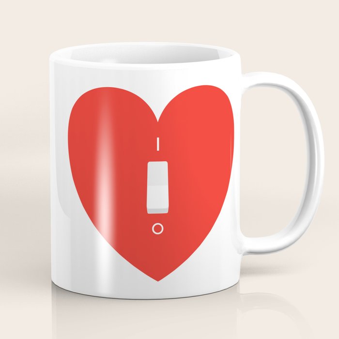 Switch Off My Heart Before You Leave Coffee Mug By Catherine Doolan Society6