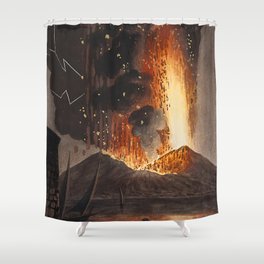 The Great eruption of Mount Vesuvius  Shower Curtain