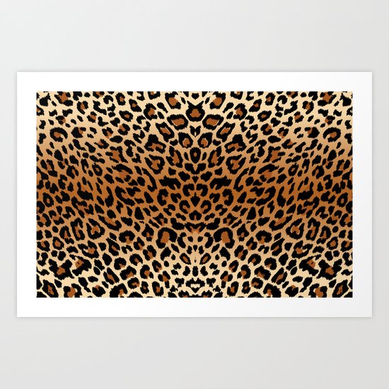 leopard pattern Art Print