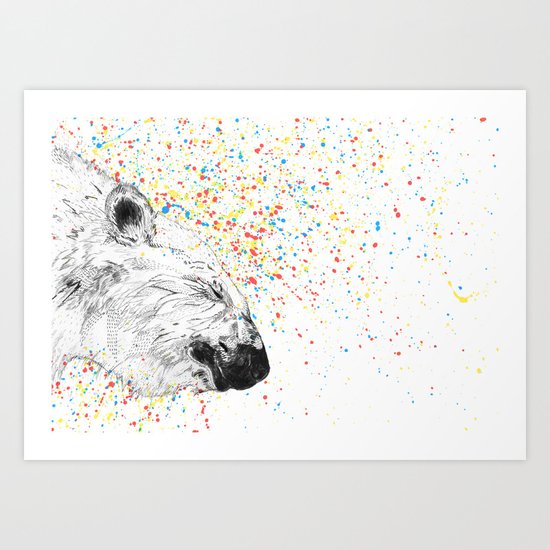 Polar Bear // Endangered Animals Art Print