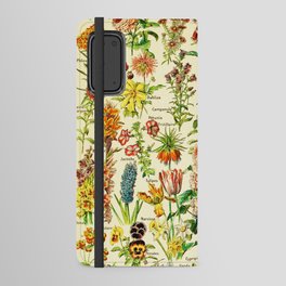 Adolphe Millot "Flowers" 5. Android Wallet Case