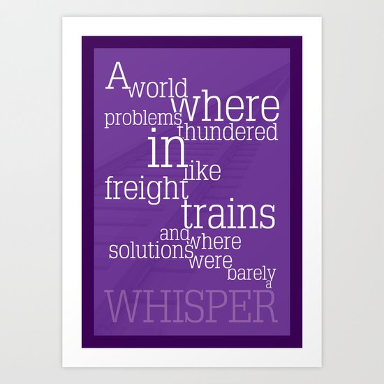 Thundering Problems And Whispering Solutions Art Print