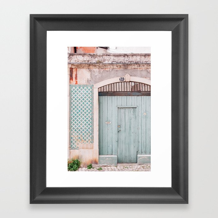 The mint door Framed Art Print by Hello Twiggs | Society6