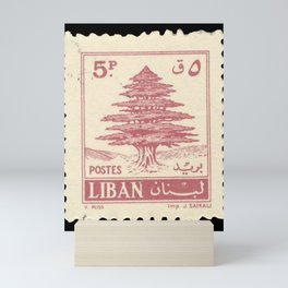 Lebanon vintage timbre Mini Art Print
