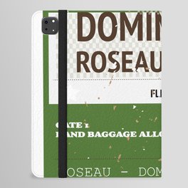 Dominica Roseau vintage travel ticket iPad Folio Case