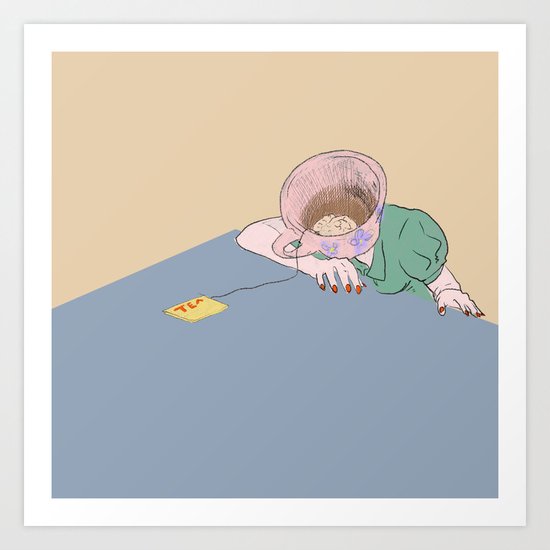 I SHOULD HAVE HAD THE COFFEE Art Print