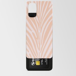 Pink Peach Zebra Animal Print Boho Android Card Case