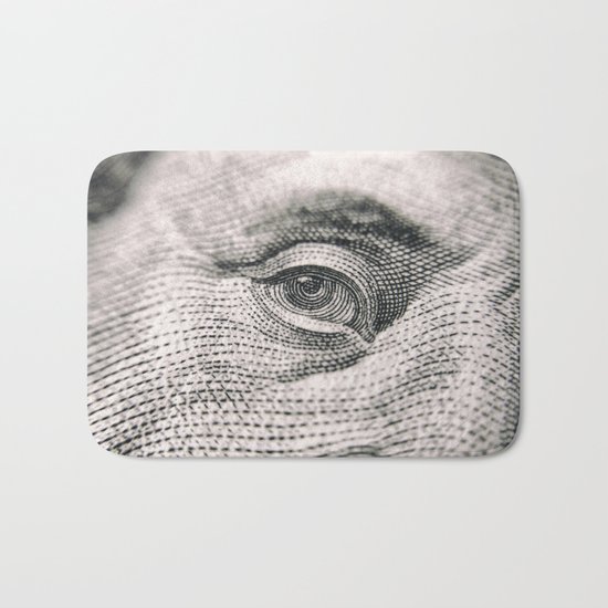 Ben Franklin ($100 Money Bill Illuminati) Bath Mat