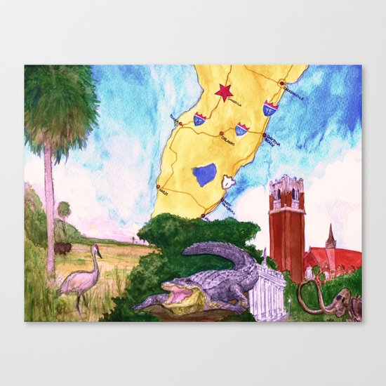"Gainesville, FL" by Cap Blackard Canvas Print