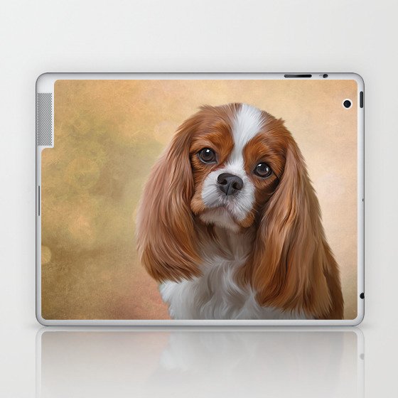 Drawing Dog breed Cavalier King Charles Spaniel Laptop & iPad Skin