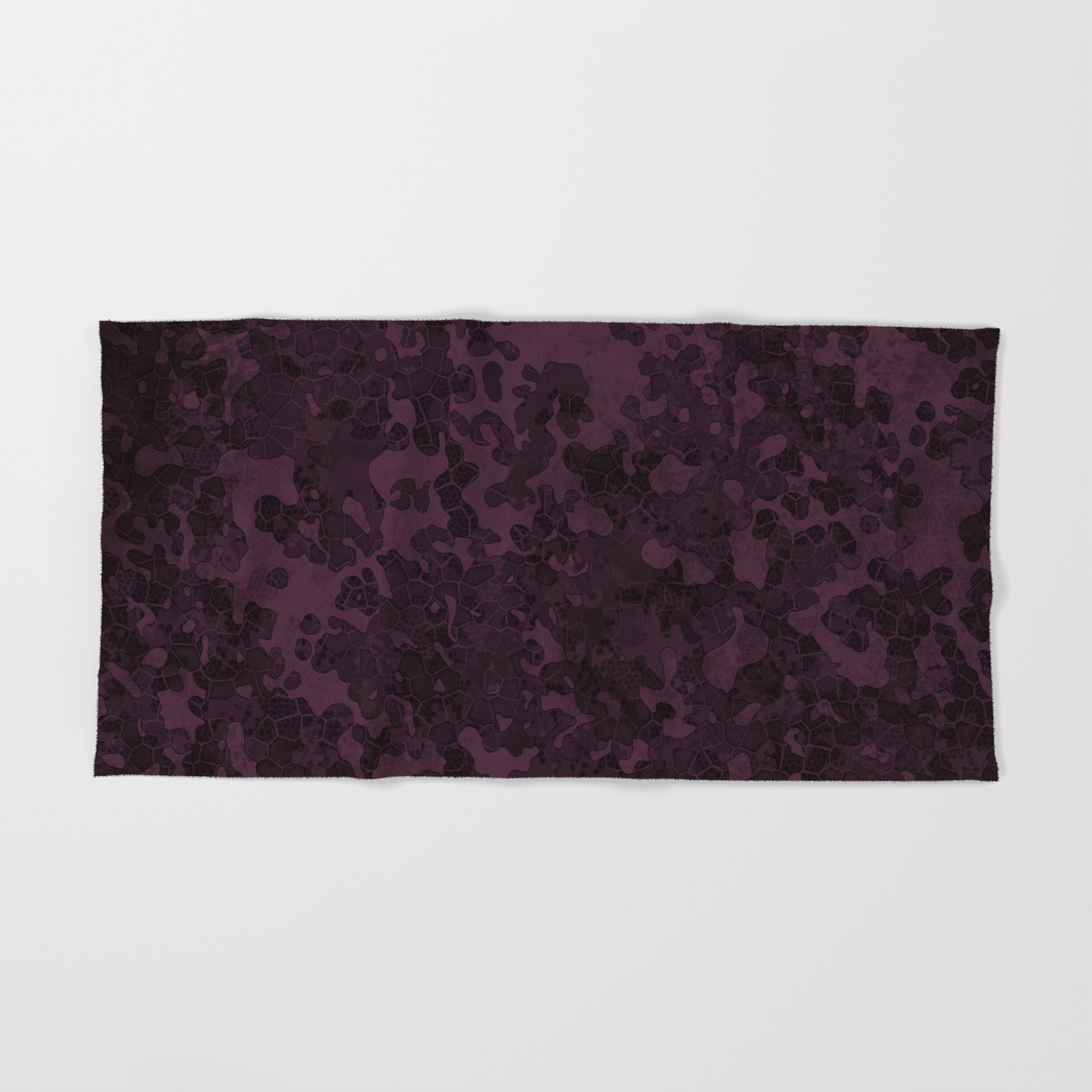Eggplant Purple Hybrid Camo Pattern Hand Bath Towel Eggplant Purple Hybrid Camo Pattern Hand Bath Towel
