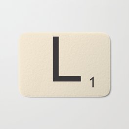 Scrabble Lettre L Letter Bath Mat | Play, Lettre, Game, Funny, Graphicdesign, 1Point, Graphic Design, Art, Pop Art, L 