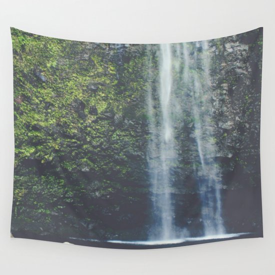 Wanderlust Waterfall in Nature Wall Tapestry