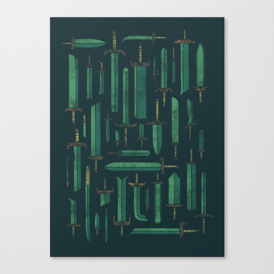 Bunch of Blades Canvas Print