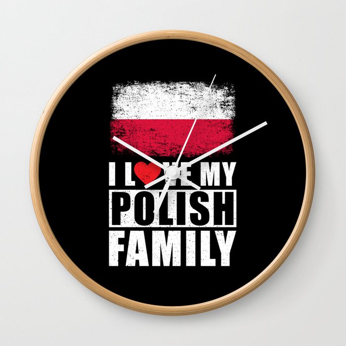 Polish Family Wall Clock