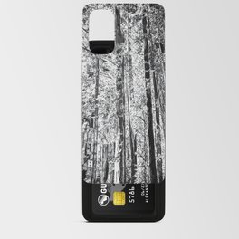 Euphoric Forest in Black & White Android Card Case