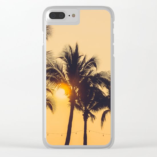 Good Vibes #society6 #palm trees Clear iPhone Case