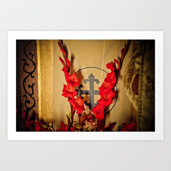 The Flowering Cross Art Print