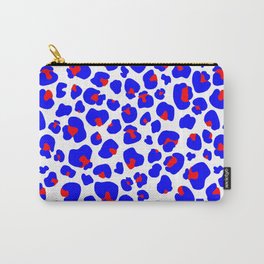 Leopard Red White and Blue  Carry-All Pouch | Independenceday, Redwhiteblue, Pattern, Freedom, Fourthofjuly, Graphicdesign, America, Cute, Usa, Veteransday 