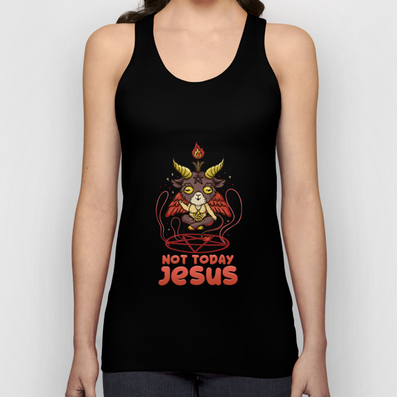 not today jesus baphomet shirt