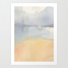 In Dreams 020 - Abstract Beach Ocean Watercolor Art Print