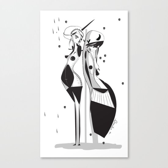 Sleepless nights - Emilie Record Canvas Print
