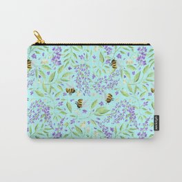 Wisteria and Bumblebees Carry-All Pouch