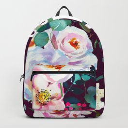 Home is where Mom is Backpack | Floral, Mother, Quote, Inspiration, Mothersday, Bestmom, Watercolor, Typography, Digital, Mom 