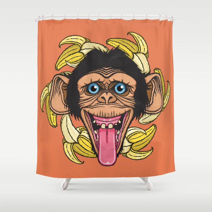 chimp Shower Curtain