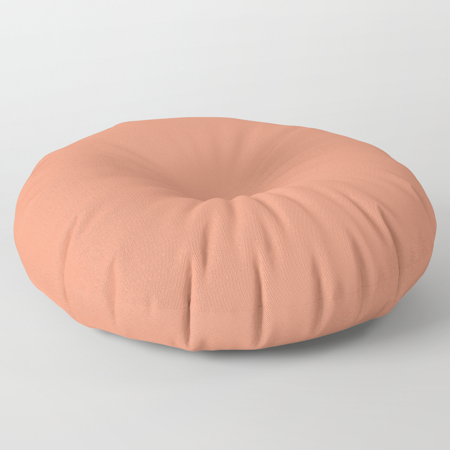 Cheap Solid Dark Pink Salmon Color Floor Pillow By Podartist